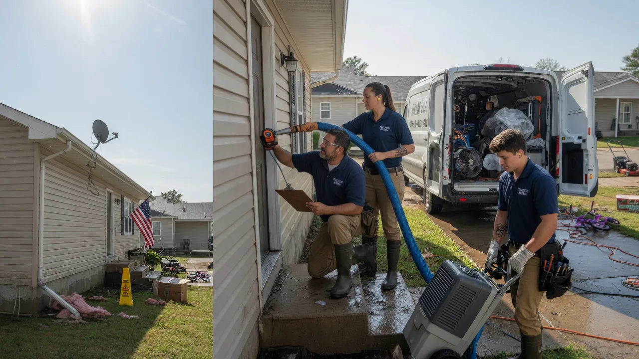 Ceiling Water Damage Restoration in South Bend, TX near me