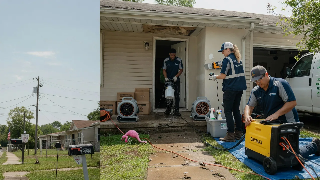 Storm Damage Water Removal in South Bend, TX near me